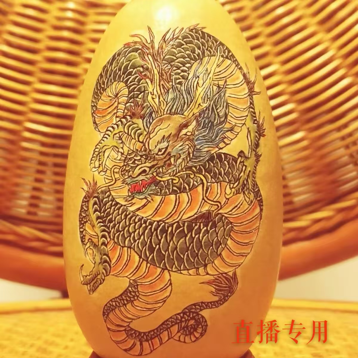 （直播间选品链接）丫头手工葫芦工艺品把玩摆件个性手工小葫芦3号