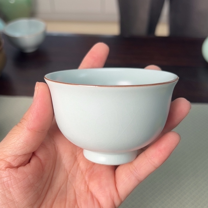 龙泉云间青瓷小米茶器