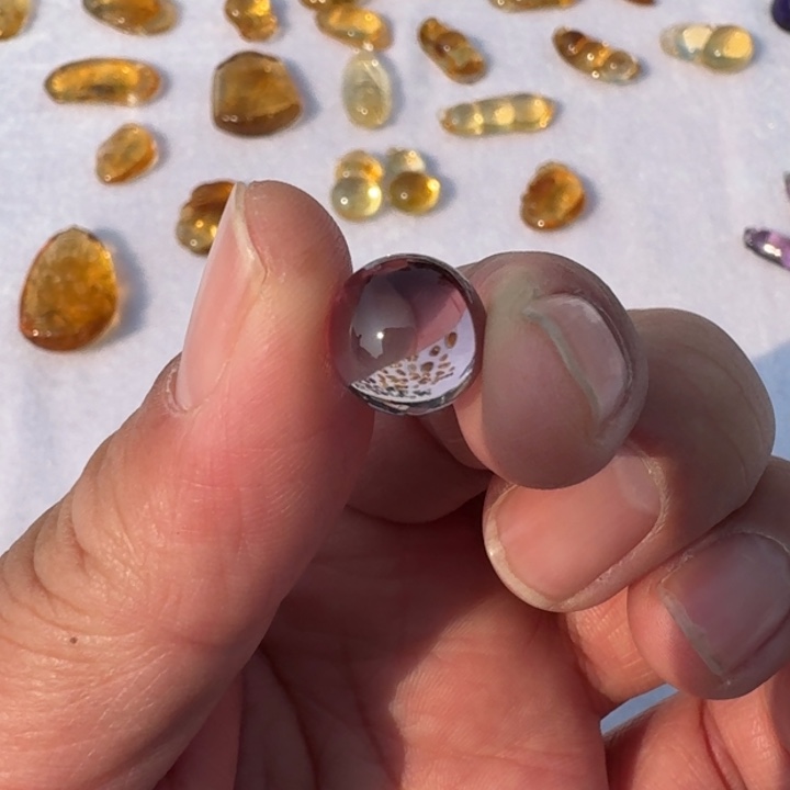 紫晶颈饰未镶嵌吊坠