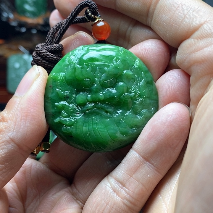 和田玉（碧玉）挂件未镶嵌