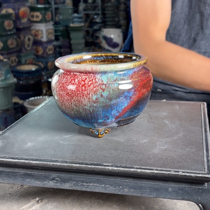 一风堂石湾花盆 内10*8编号754