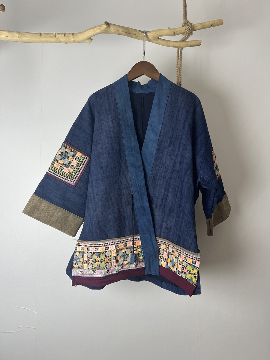 民族风手工老绣重工艺外套原装苗绣秋冬86