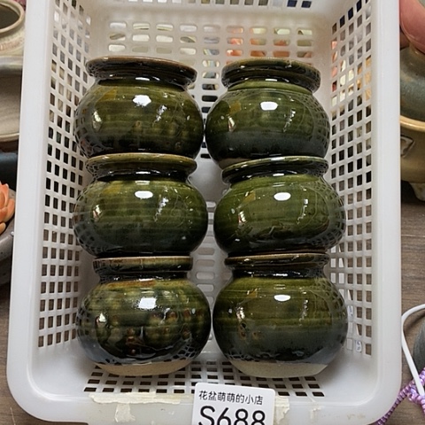 紫砂花盆688微瑕品口径5厘米左右