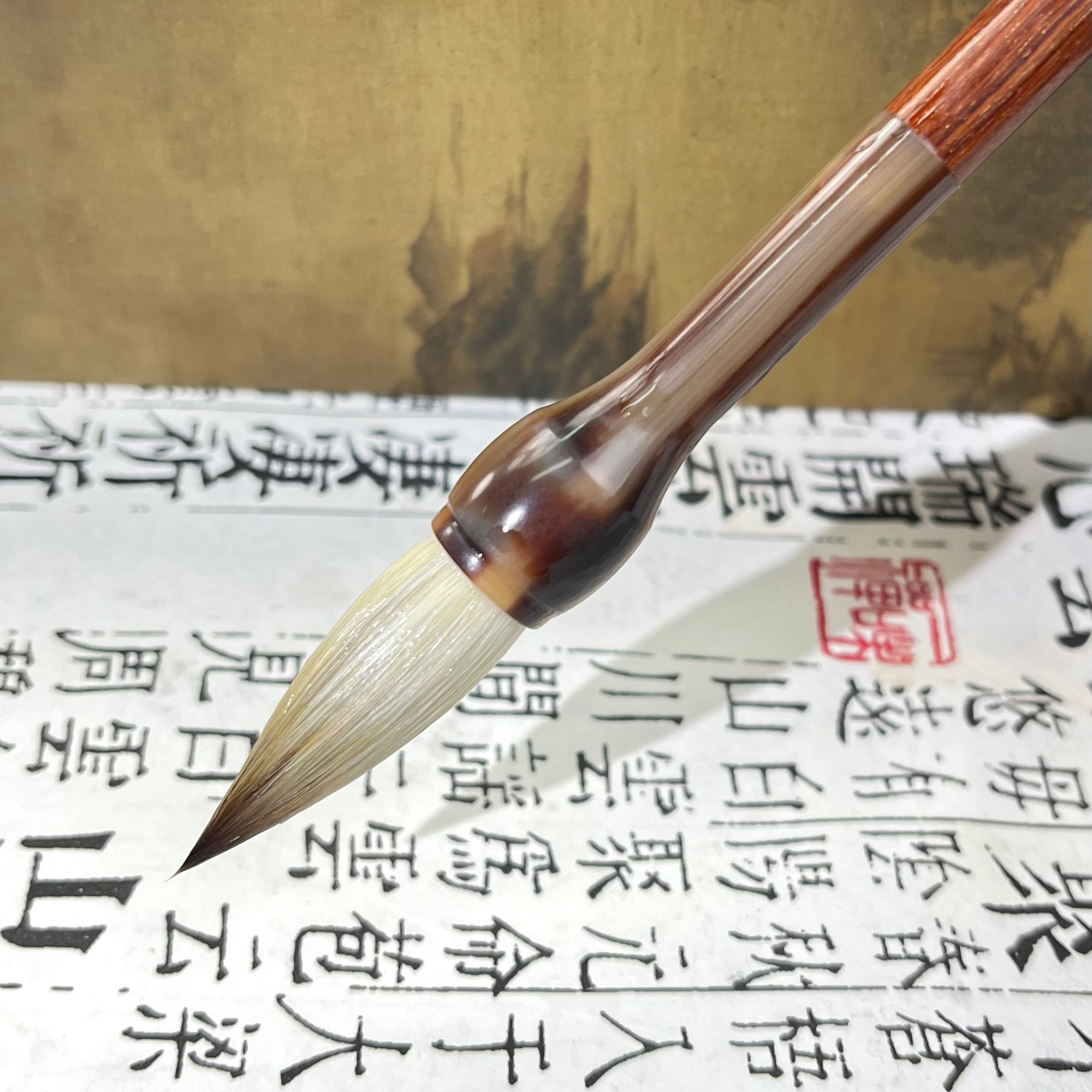 惊鸿 出峰3.5口径1.1狼尾红孤鸡毫写2至10厘米高端纯兼毫出作品