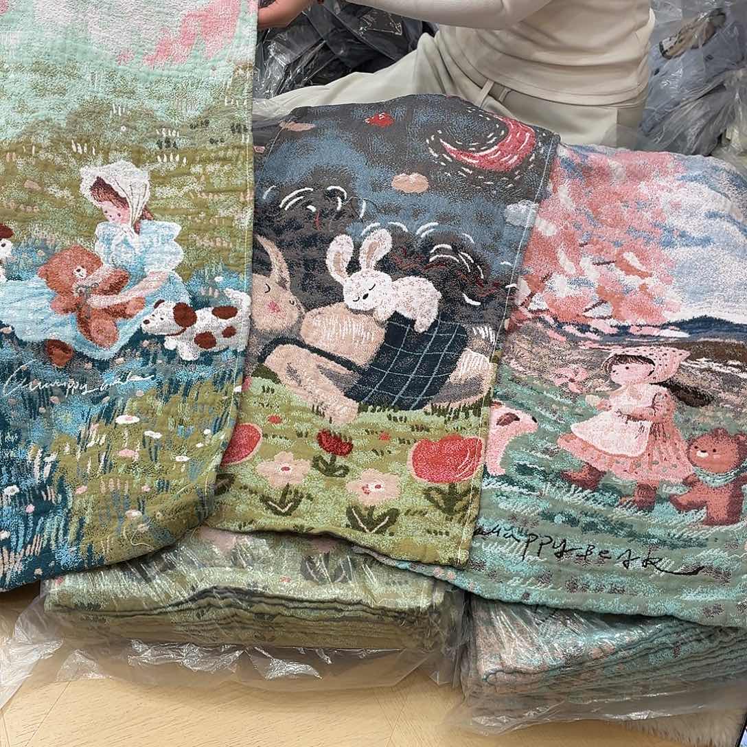 棉毛巾组合一纱布到手三条