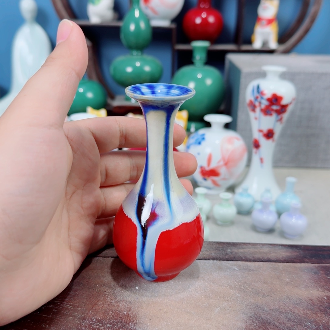 陶瓷手工小花器摆件