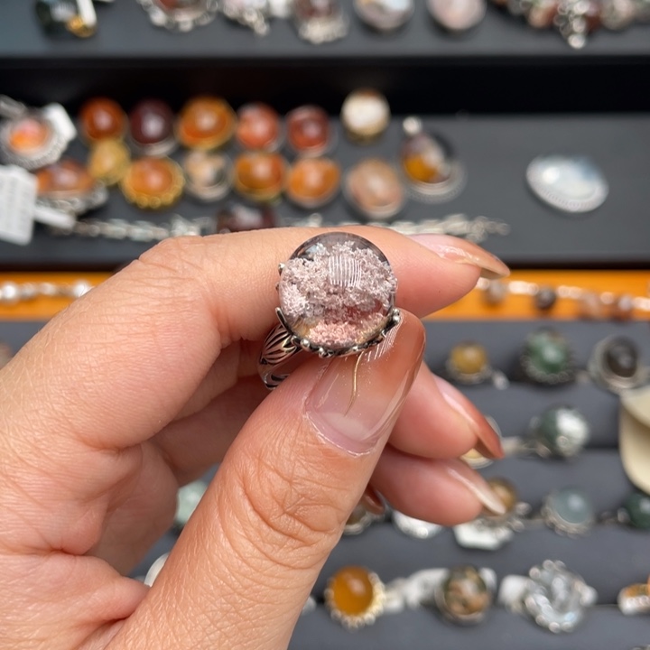 水晶戒指银S925镶嵌111111111