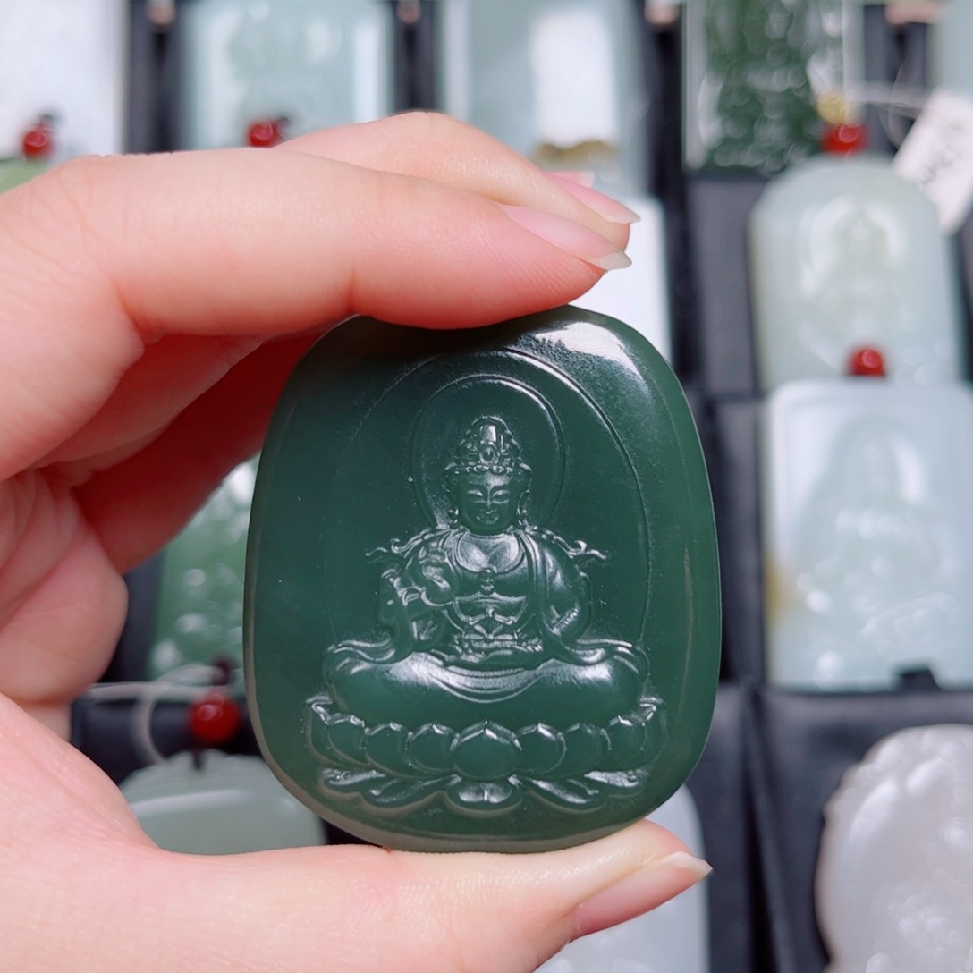 和田玉未镶嵌挂件