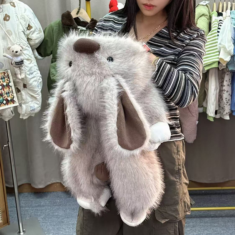 【长朵兔兔】新款秋冬季新款时尚外套加厚加绒玩偶连体哈衣连体衣冬