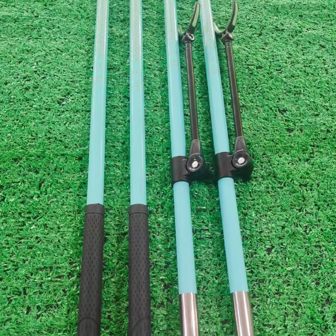 超轻超硬碳素支架杆抄网多功能钓箱钓椅台钓地插伸缩定位大物竿架