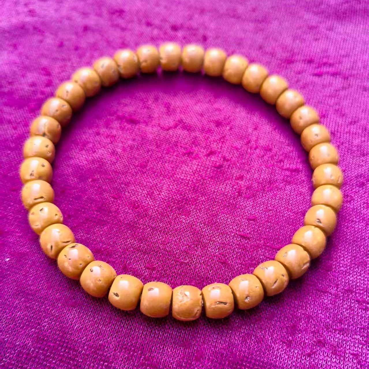 桃核核片手串7×6老邢