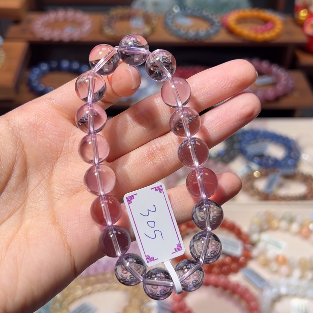 水晶未镶嵌手链11m漏价玻利维亚紫水晶99净