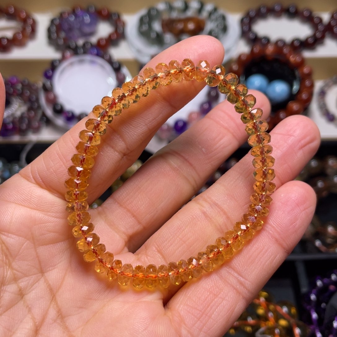 水晶手链未镶嵌巴西暴力黄