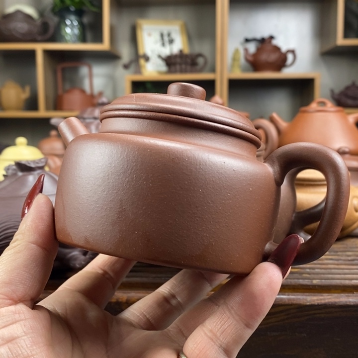 紫砂茶壶前**锦原矿紫砂壶