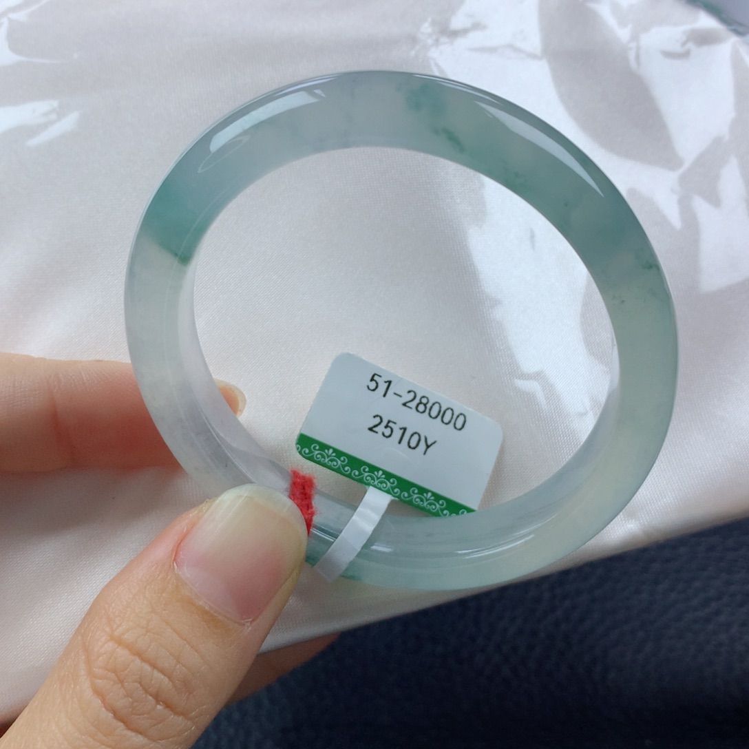 未镶嵌手镯翡翠缅甸天然翡翠A货51.5贵妃