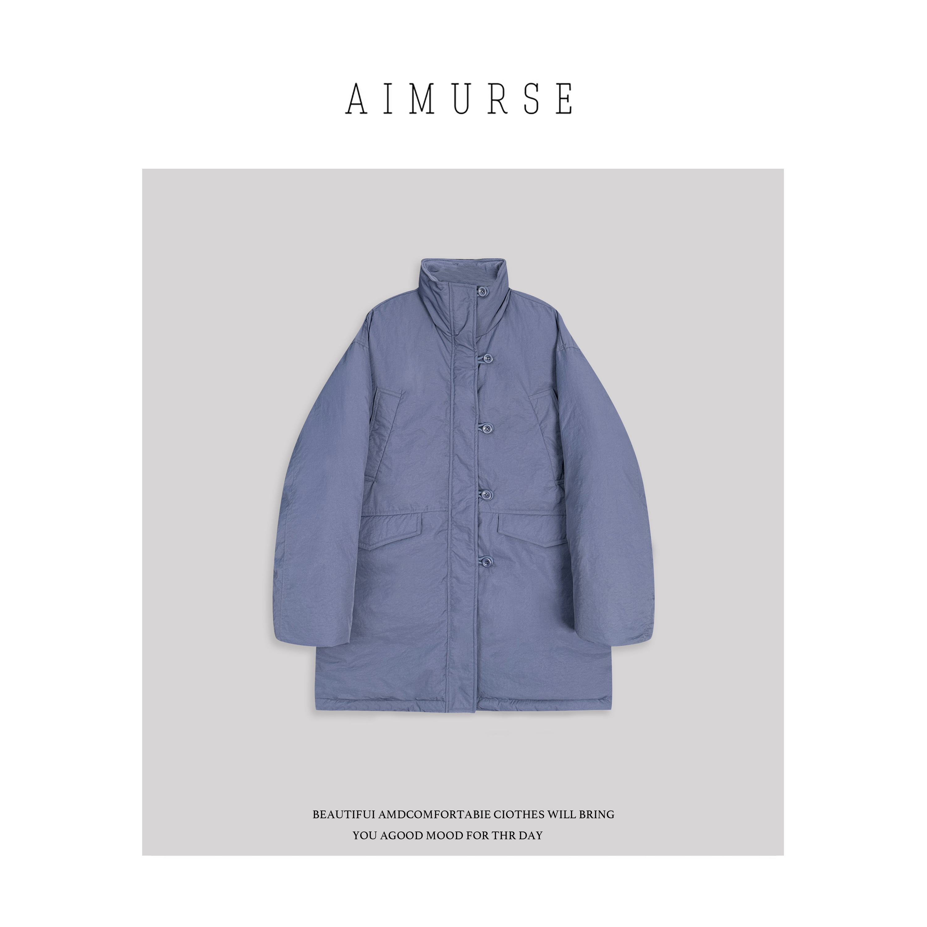 AIMURSE【初雪暖芒】小众设计师 冬季出游保暖休闲羽绒外套 AM80061