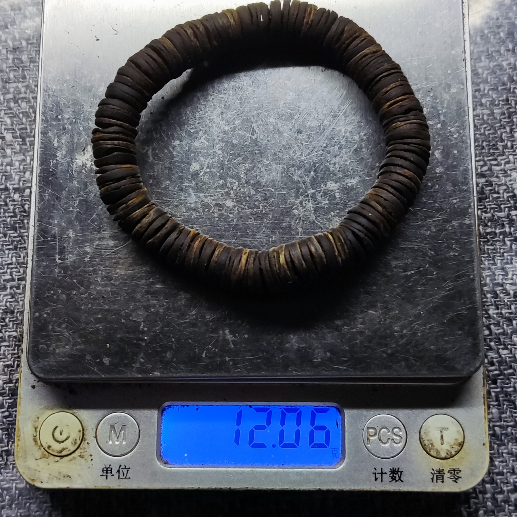 沉香沉水片珠手串