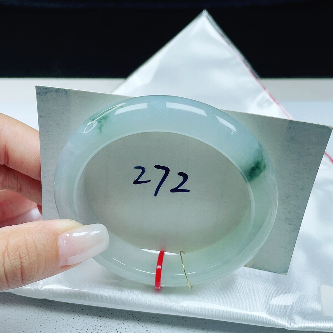 翡翠未镶嵌手镯 正圈55