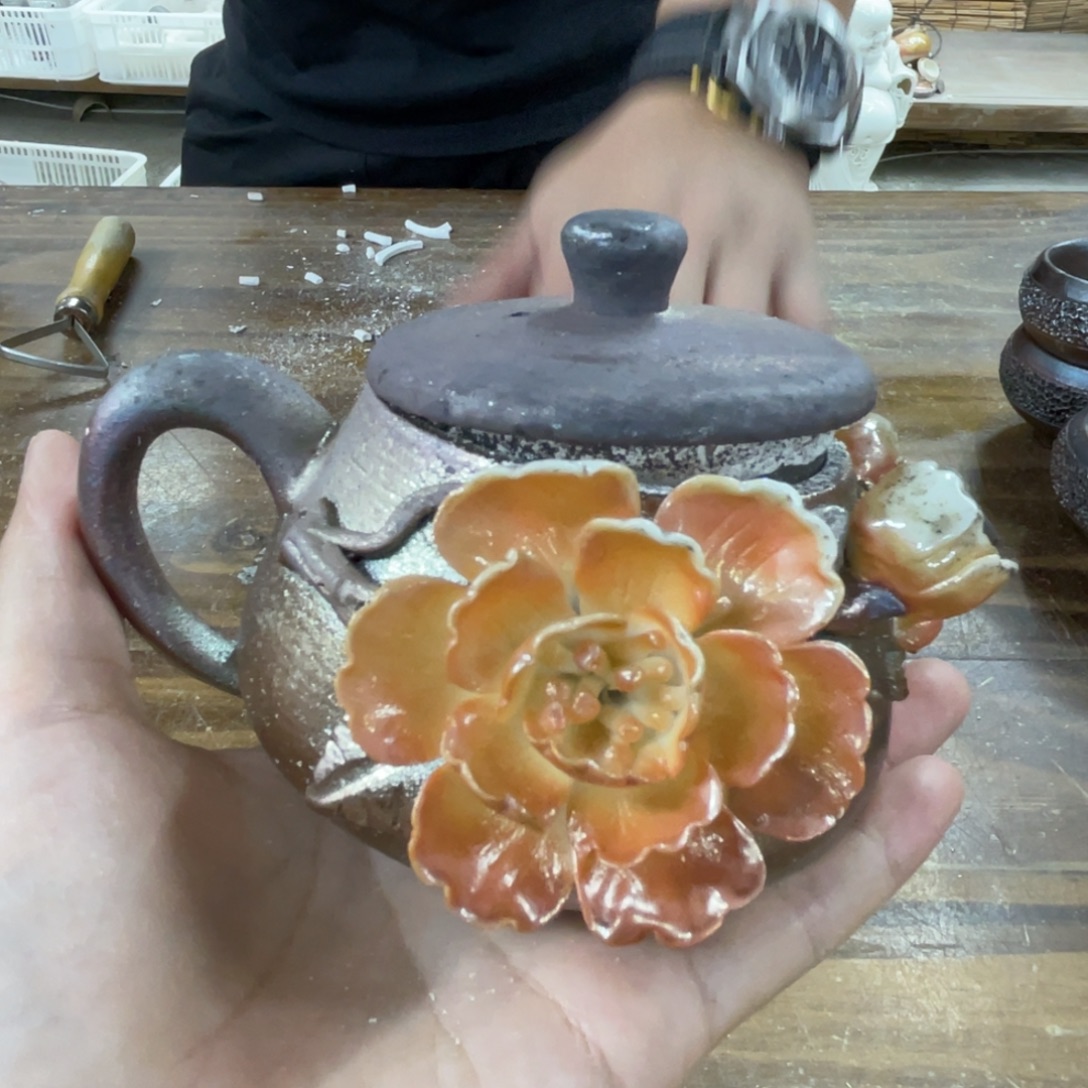 柴烧茶壶茶壶柴烧