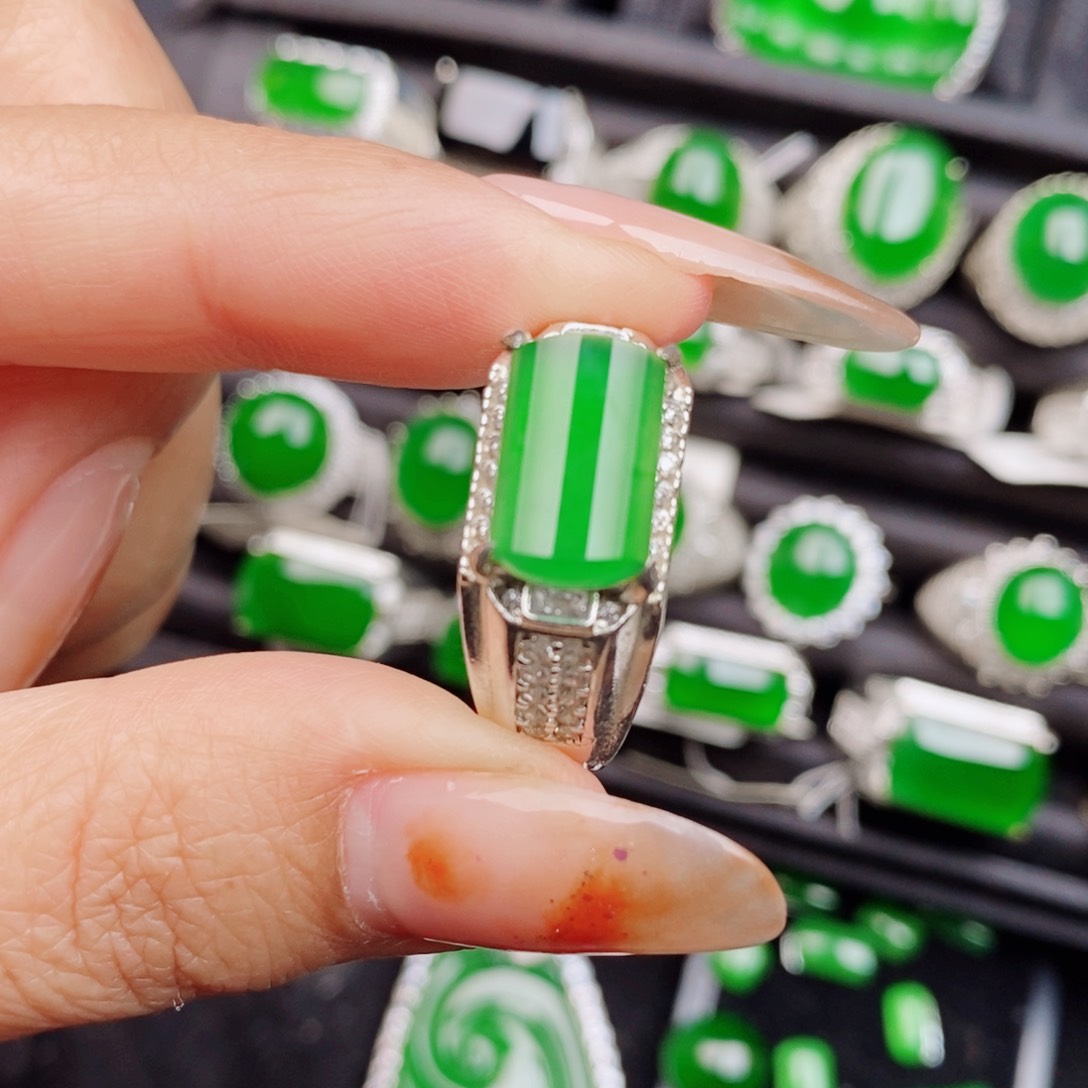 未镶嵌戒指翡翠天然翡翠正品