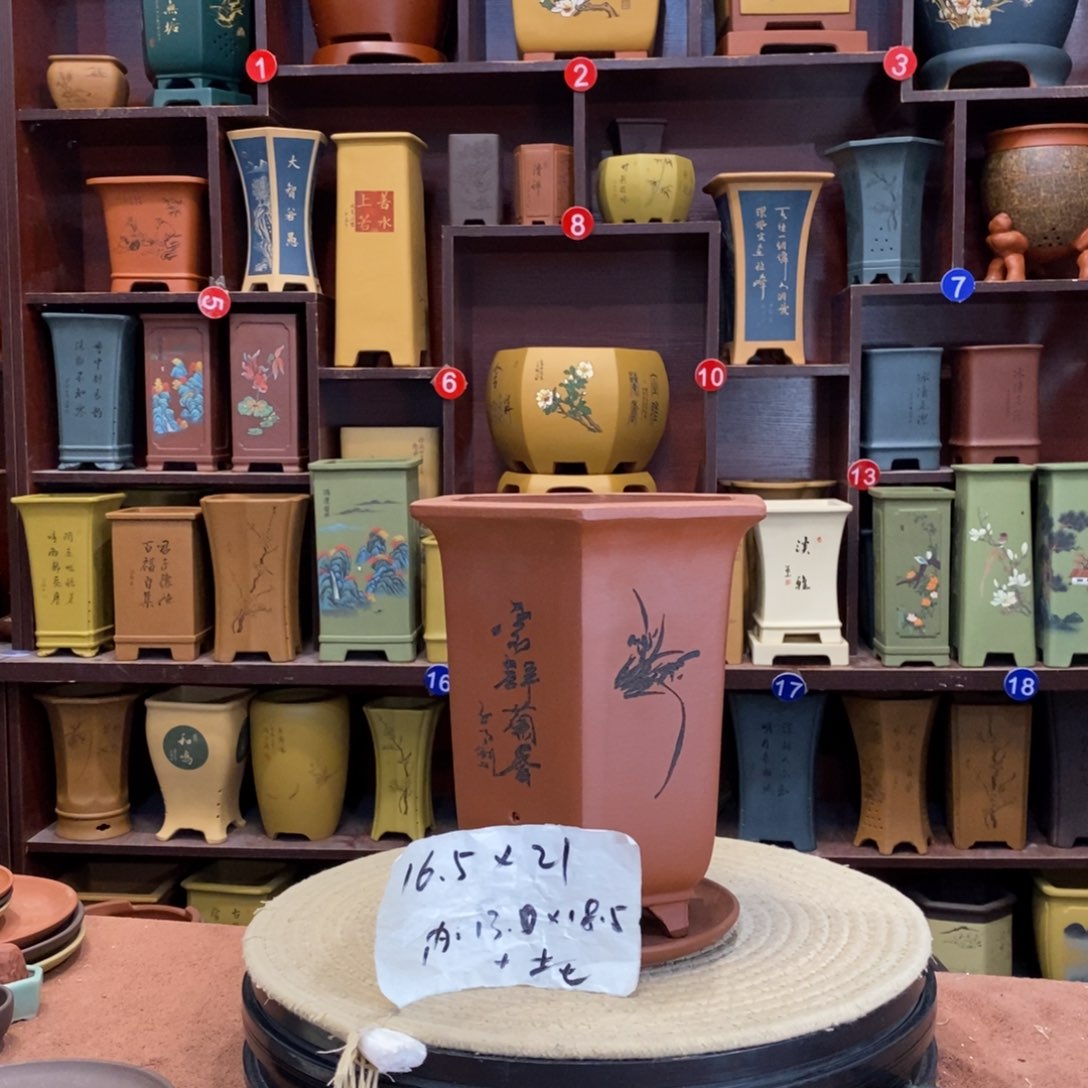 紫砂花盆紫砂花盆