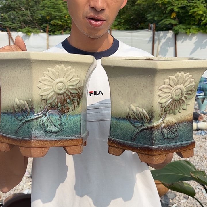 大六方两个口径20高度18