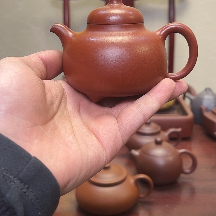 紫砂茶宠༺****༻原矿朱泥紫砂壶