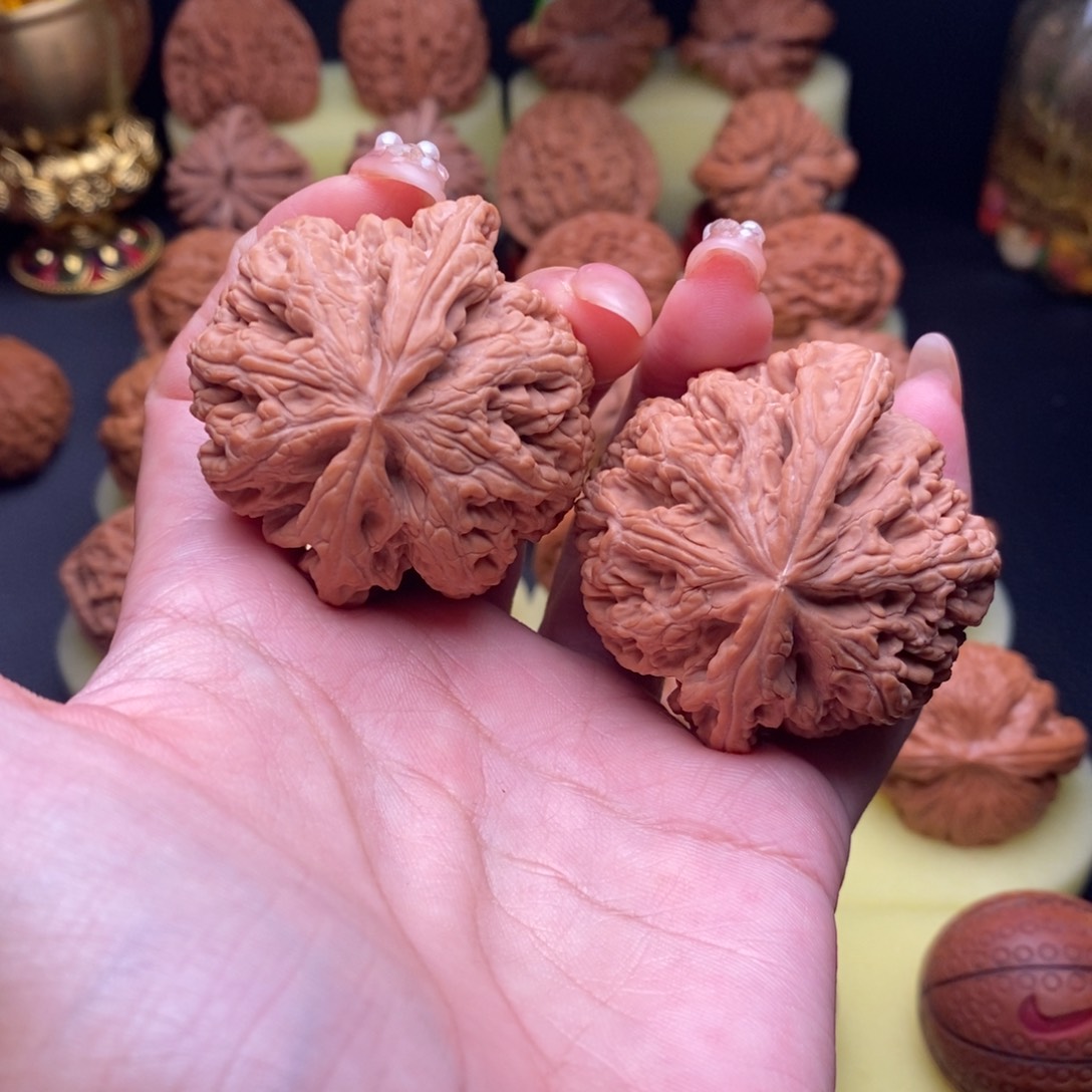 把件文玩核桃图***兔粗筋47尺头茬