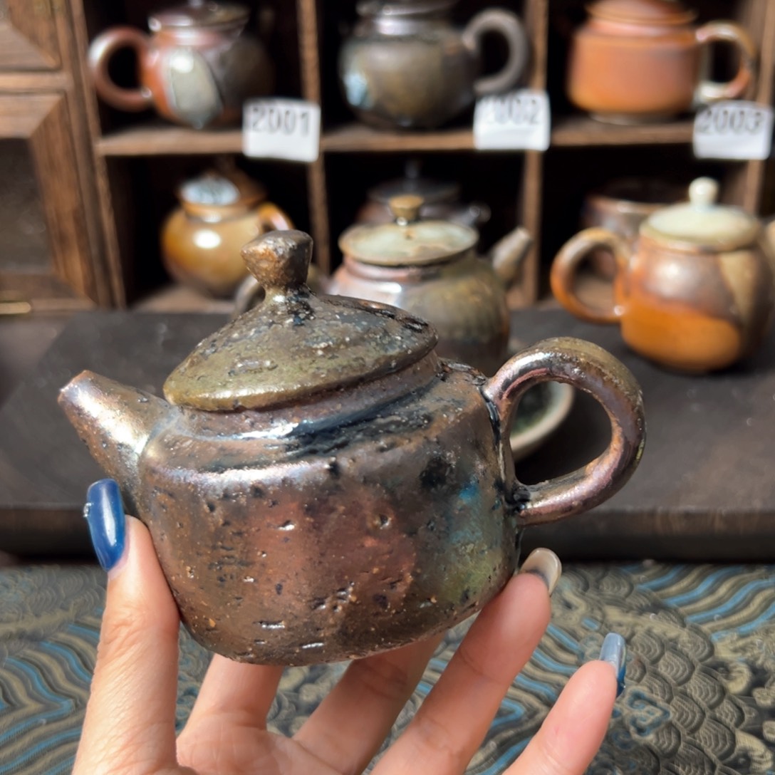 杯柴烧茶器铁胎壶