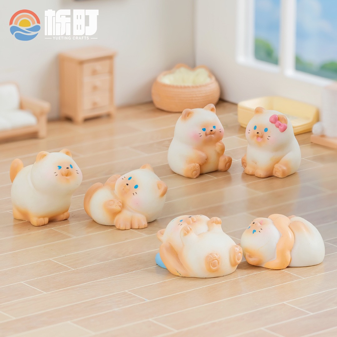 【双许愿+九宫格】小暹罗猫微景观家居摆件