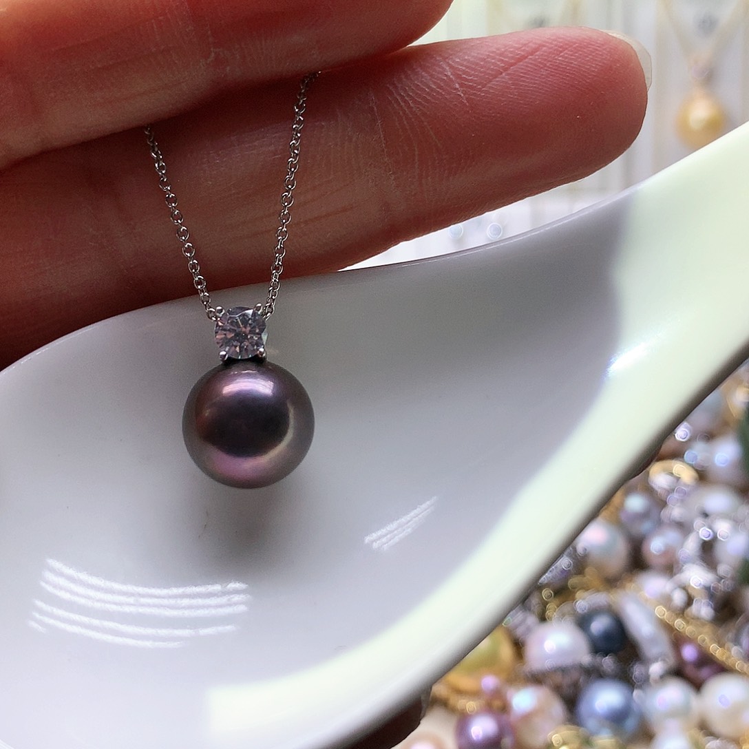 淡水珍珠颈饰银S925镶嵌