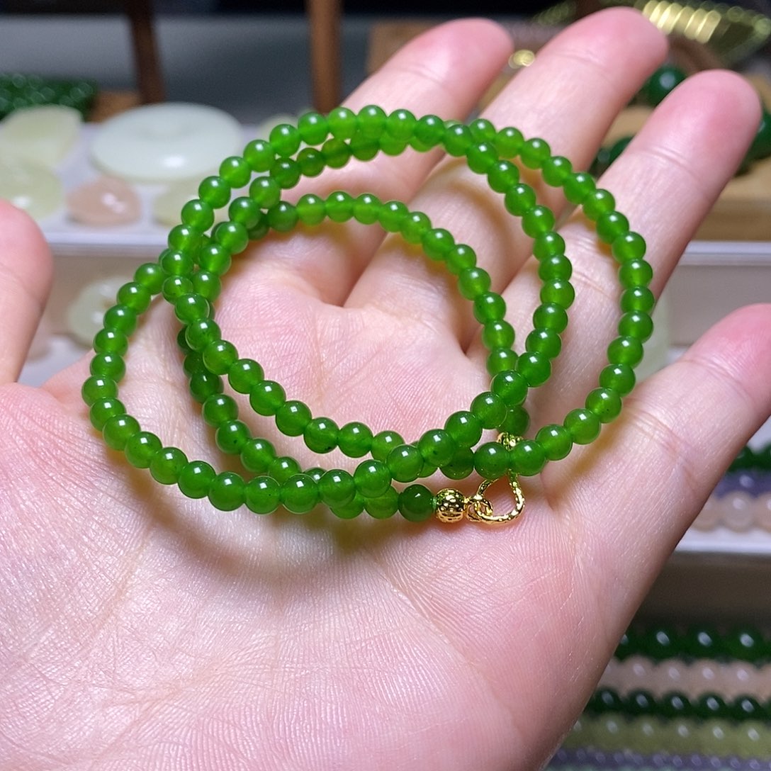 和田玉（青玉）未镶嵌项链