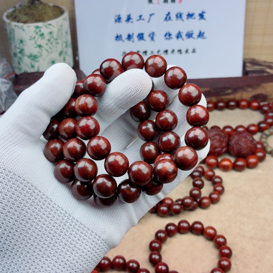 小叶紫檀手串/手链15无胶无腊原汁原味