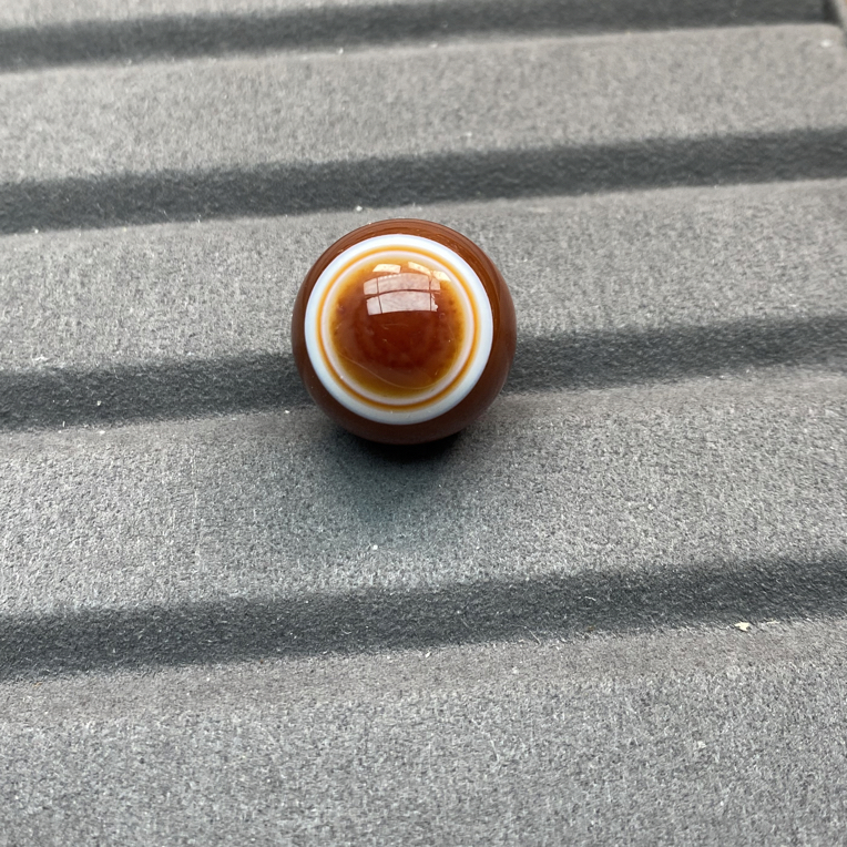天然缠丝玛瑙单珠卡20