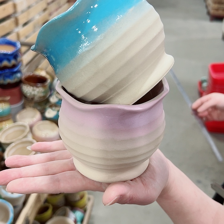 有孔.凑满10元发货多肉陶瓷花盆！