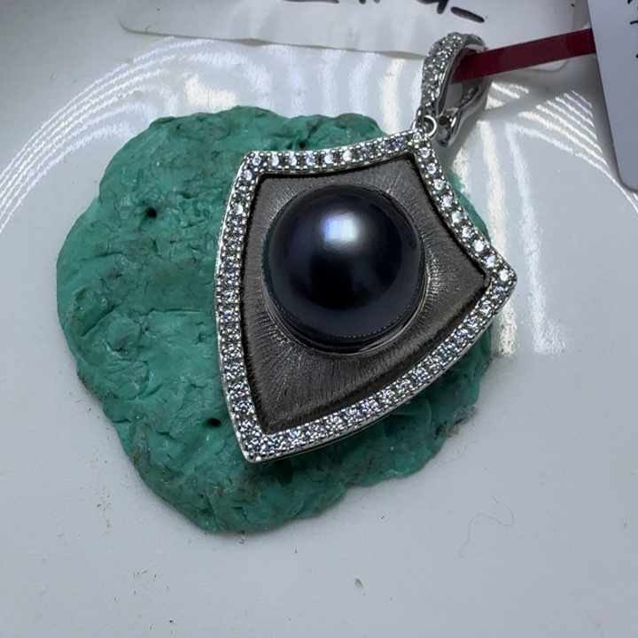 7***柒海水珍珠颈饰银S925镶嵌