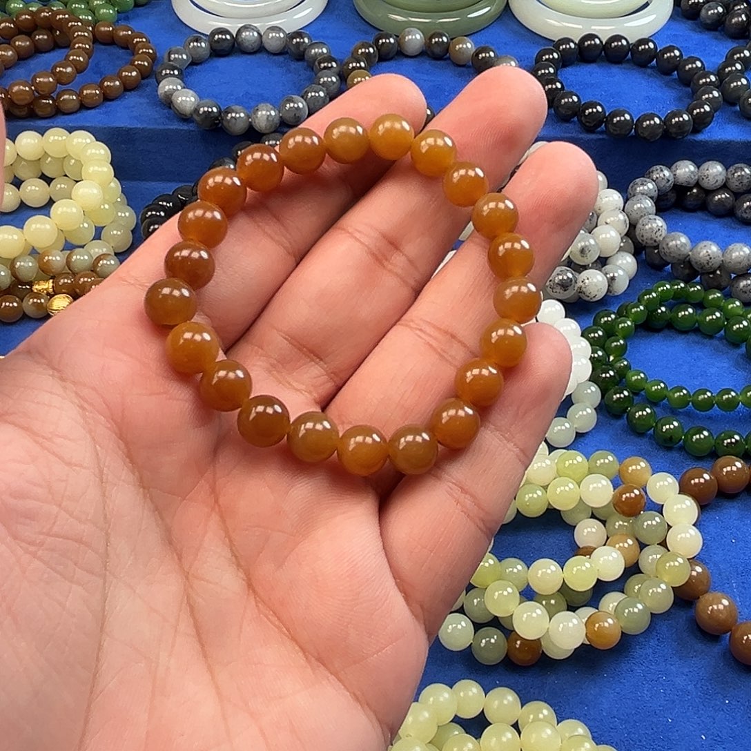 和田玉未镶嵌手链