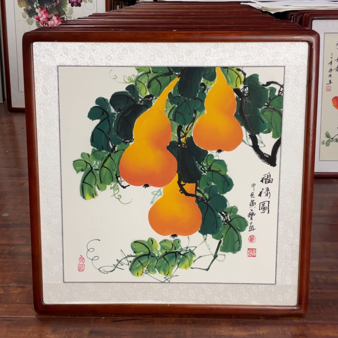 国画带框尺寸63*63厘米