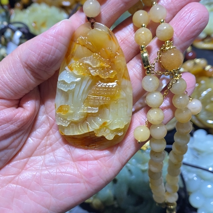 岫玉岫玉吊坠未镶嵌