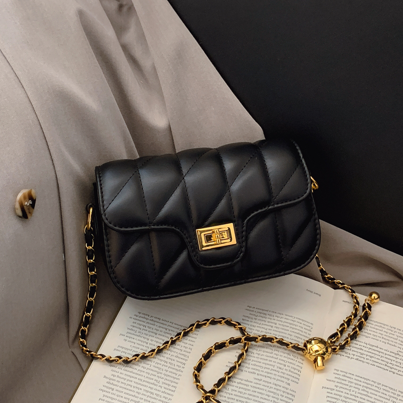 【爆款小金球】法式高级轻奢小香风金球百搭可调节斜挎单肩包包F61