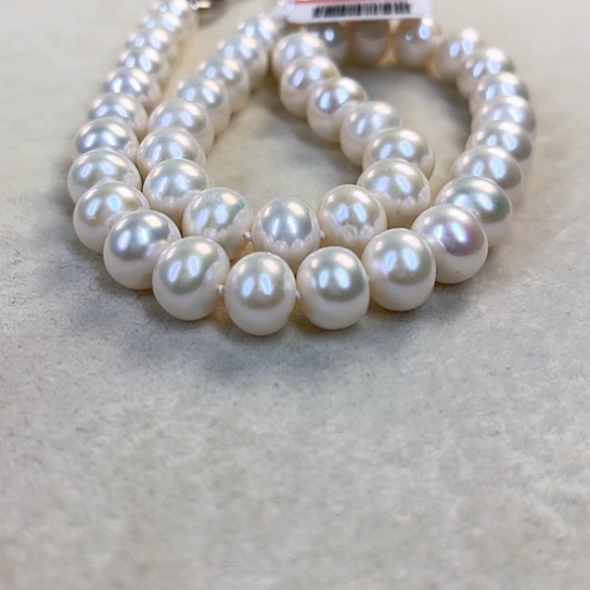 淡水珍珠颈饰银S925镶嵌