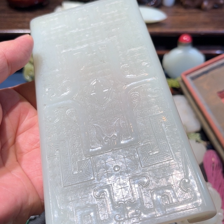 和田玉挂件未镶嵌心**静