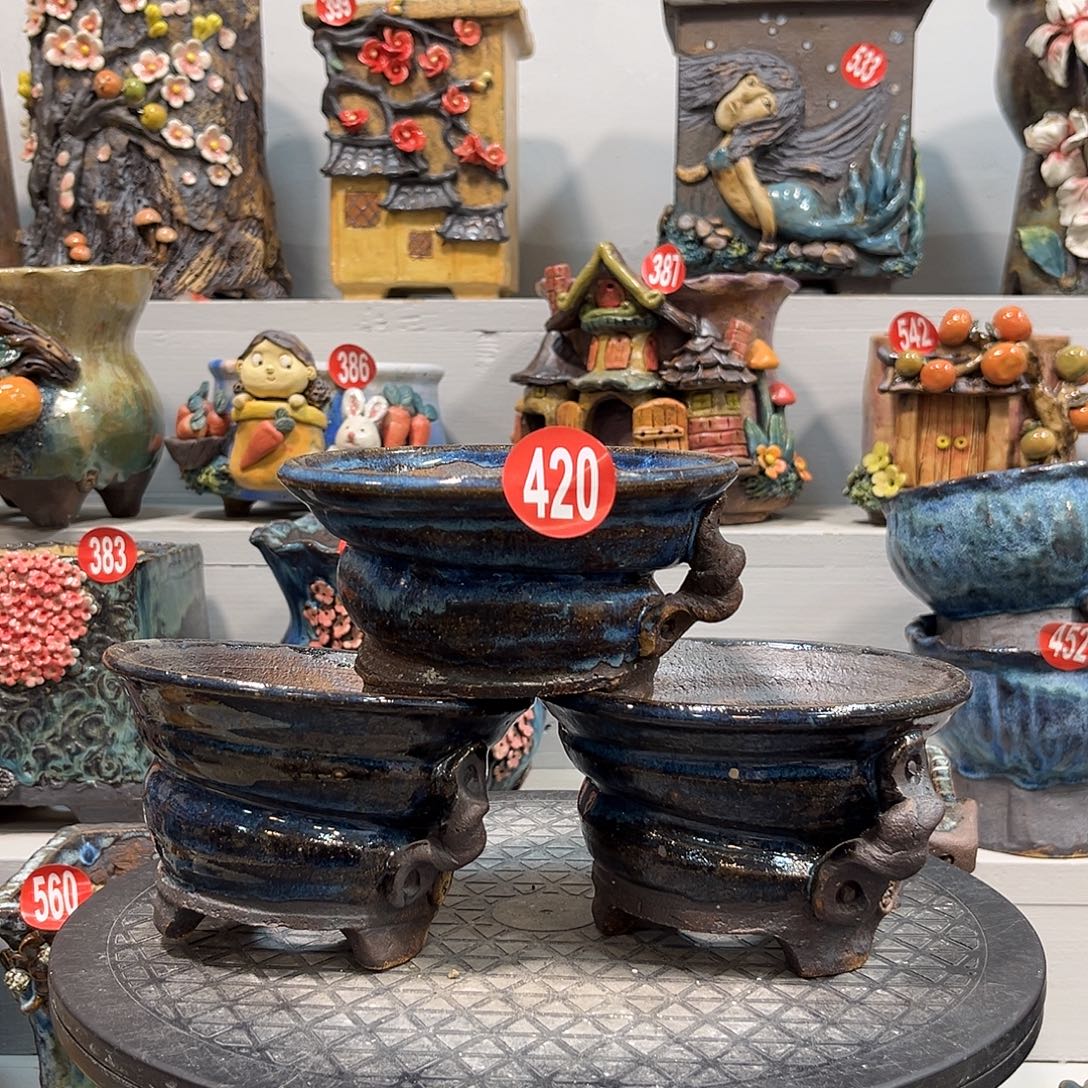 420 号陶然花器手工花盆