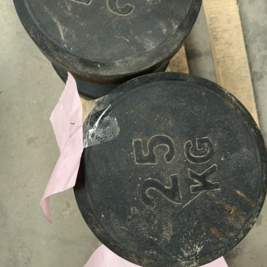 【不退不换】二手哑铃，25kg有锈迹，能接受再拍