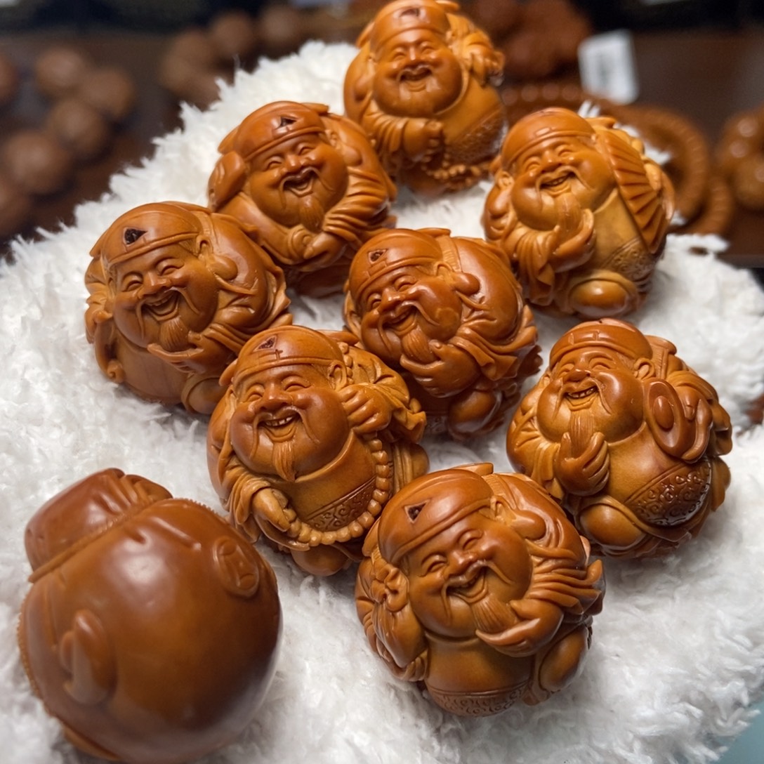 橄榄核手串/手链2.5荷叶财神