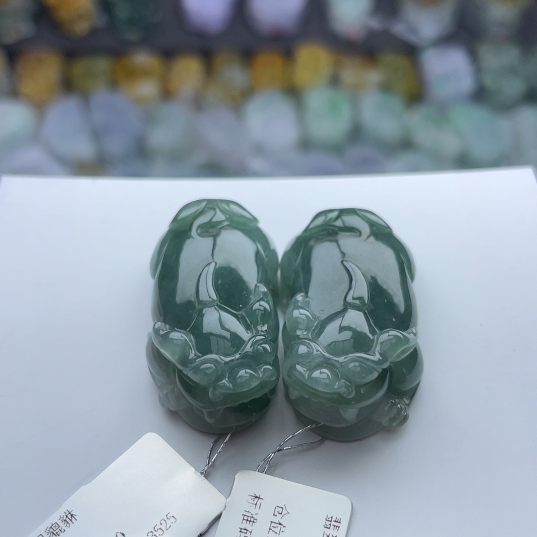 翡翠颈饰未镶嵌貔貅