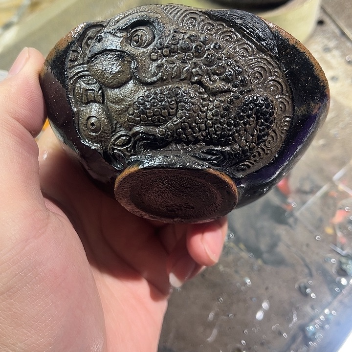 ！***茶盏建盏手工雕刻工艺