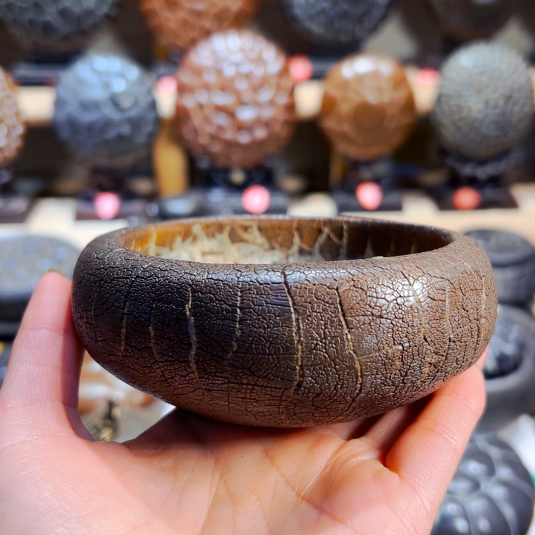 淡***～石材歌谣纹大碗钵