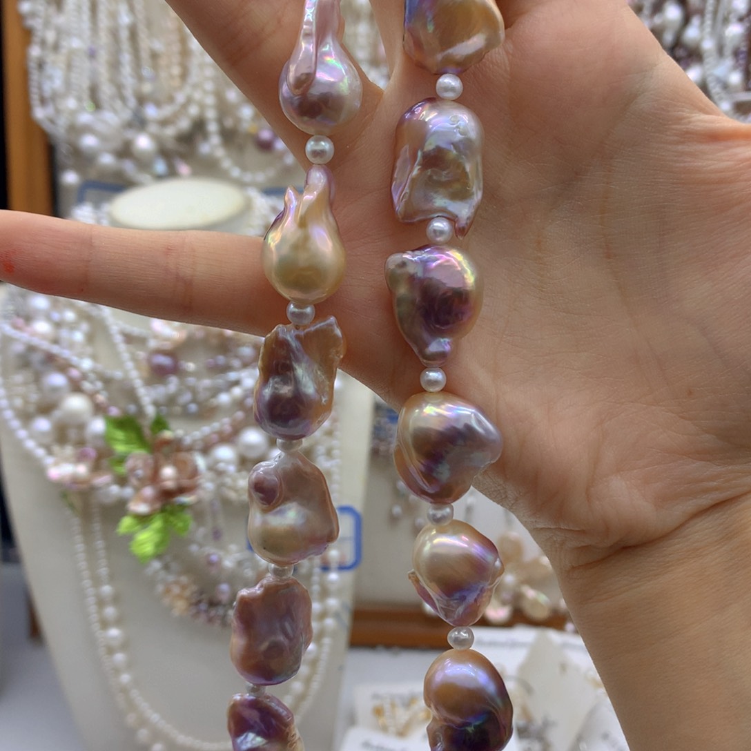 阿***奥合金淡水珍珠耳饰