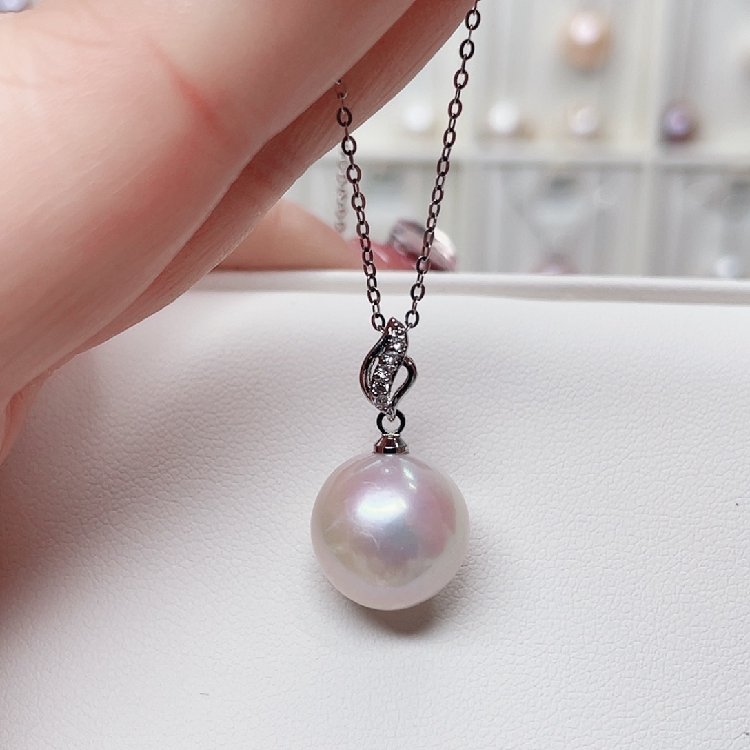 合金淡水珍珠吊坠(赠链)